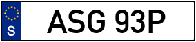 Truck License Plate